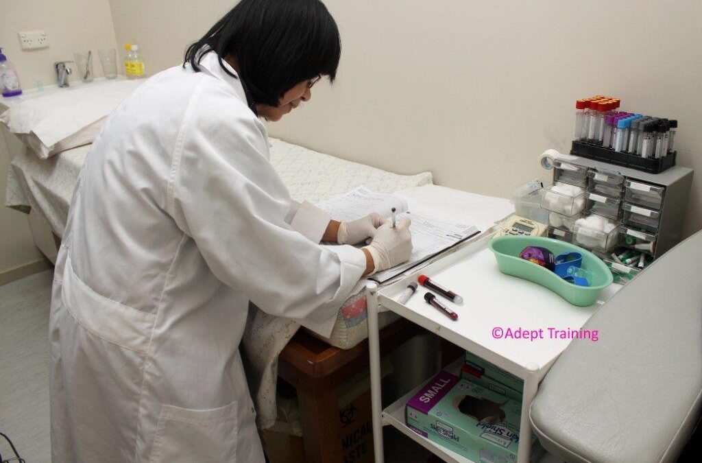 Laboratory Assistant working in a lab
